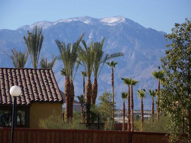 Vue à partir de notre terrain